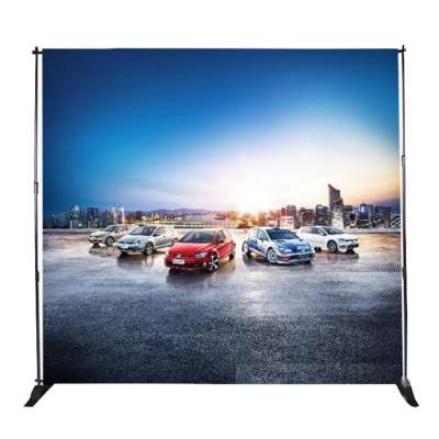 Portable Triple Screen Banner Stand/ Display Wall Picture Shelf/Adjustable Display Banner Stand